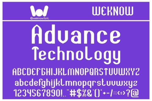 Advance Technology: A Display Font Built for Modern Marketing
