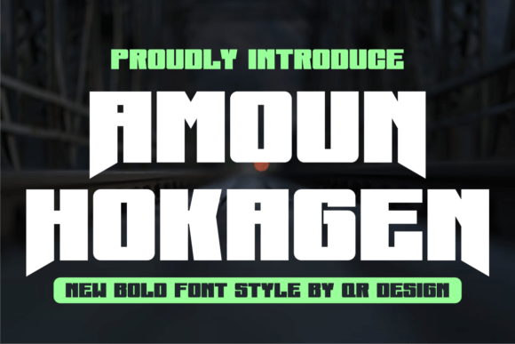 Amoun Hokagen: A Display Font That Gives Your Brand Real Presence