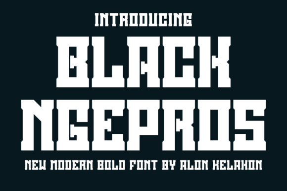 Black Ngepros: A Bold Display Font for Small Business Branding