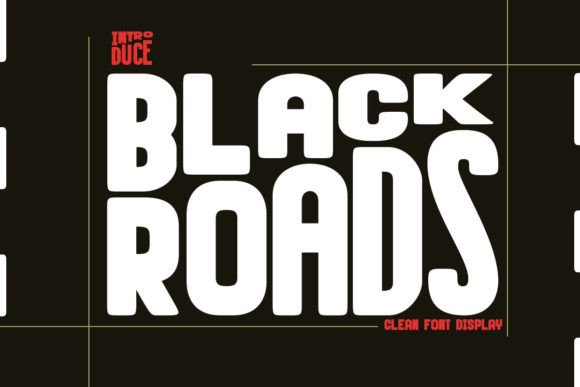 Black Roads: A Bold Display Font for Modern Brand Identity