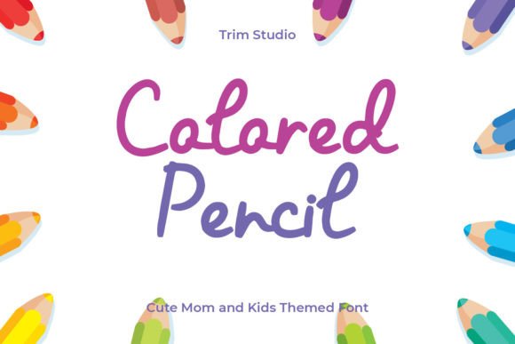 Colored Pencil: A Playful Script for Modern Editorial Design