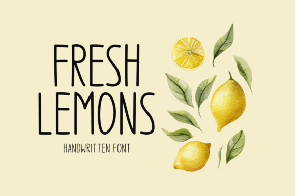 Fresh Lemons: A Handwritten Font for Modern Web Design