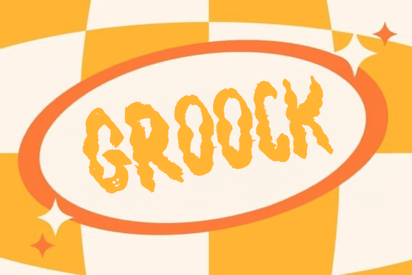 Groock: A Hand-Painted Display Font for Campaign Design