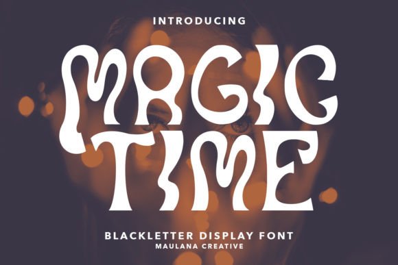 Magic Time: A Groovy Display Font for Small Business Branding