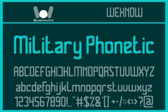 Military Phonetic: A Techno-Sci-Fi Display Font for Digital Design