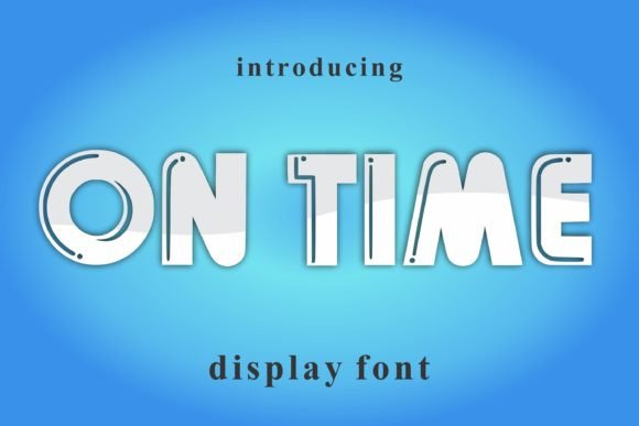 On Time: A Playful Display Font for Editorial Storytelling