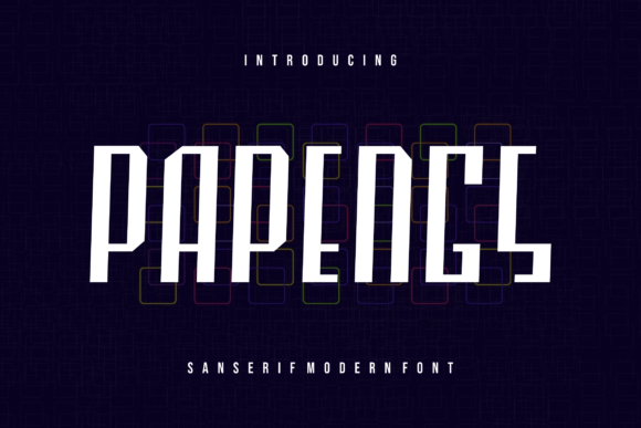 Papengs: A Modern Display Font for Campaign Designers