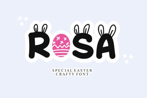 Rosa Display Font: A Playful Typeface for Spring Editorial Design
