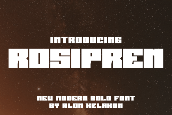 Rosipren: A Display Font That Elevates Editorial Design