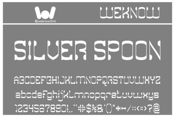 Silver Spoon Font: A Craft-Friendly Display Typeface for Handmade Products