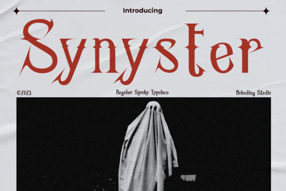 Synyster Font: A Dark Display Typeface for Bold Marketing Campaigns